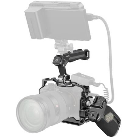 SmallRig 5599 - zaawansowany zestaw, klatka HawkLock i akcesoria do Sony Alpha 7R V/7 IV/7S III - przykład użycia